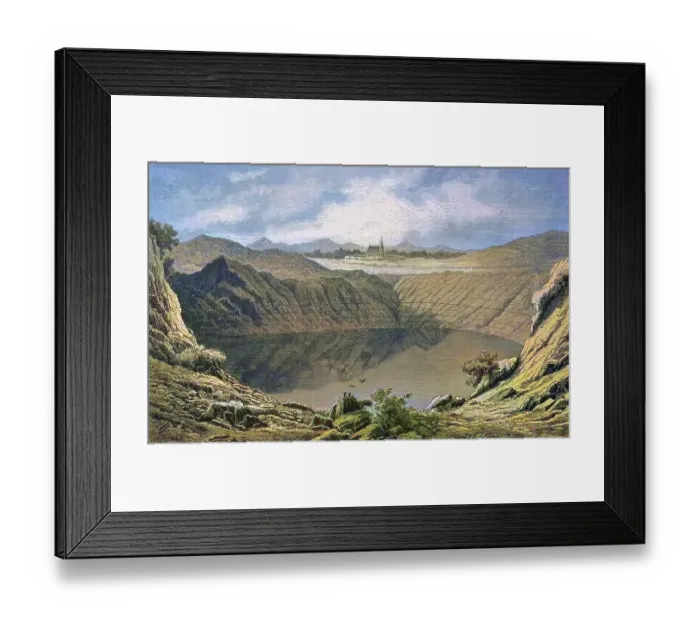 Framed Print : The Weinfelder Maar in the Eifel Framed Print : The Weinfelder Maar in the Eifel
