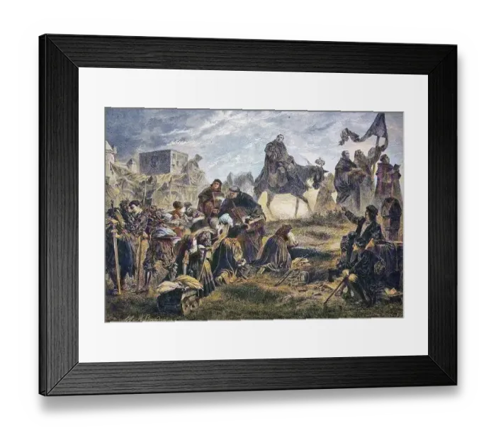 Framed Print : Tetzel's indulgence train, The Dominican monk Johann Tetzel