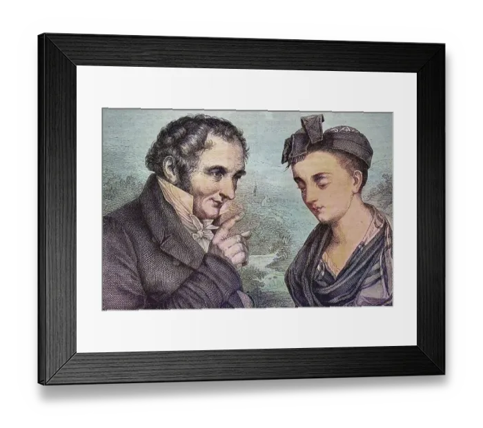 Framed Print : Johann Peter Hebel, 1760 to 1826