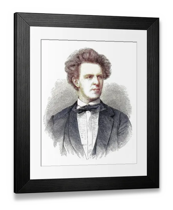 Framed Print : Joseph Lewinsky, 1835 to 1907, an Austrian actor Framed Print : Joseph Lewinsky, 1835 to 1907, an Austrian actor