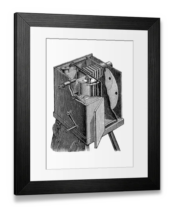 Framed Print : A photochronograph made by Etienne-Jules Marey Framed Print : A photochronograph made by Etienne-Jules Marey