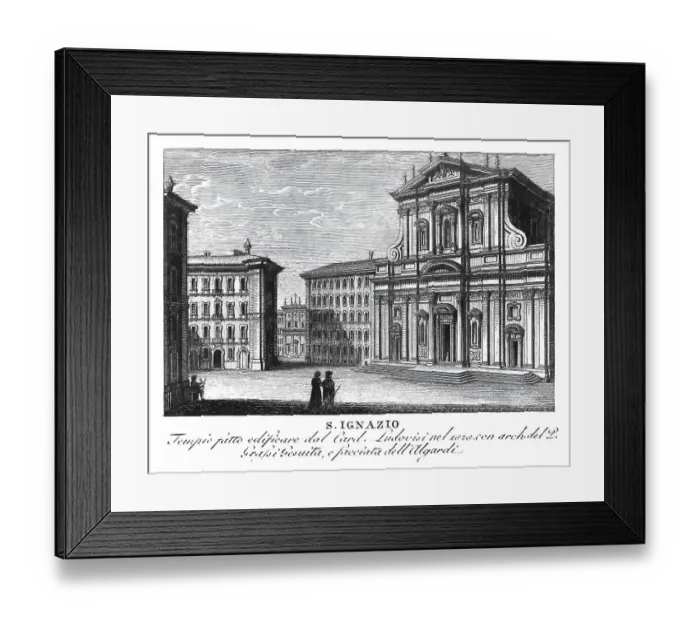 Framed Print : Sant'Ignazio di Loyola in Campo Marzio