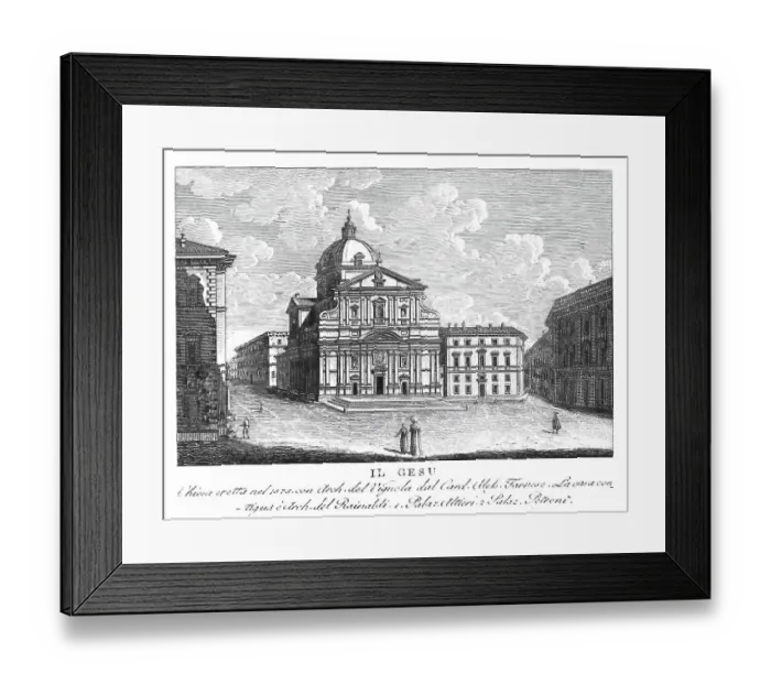 Framed Print : Il Gesu, Chiesa del Santissimo Nome di Gesu all'Argentina Framed Print : Il Gesu, Chiesa del Santissimo Nome di Gesu all'Argentina