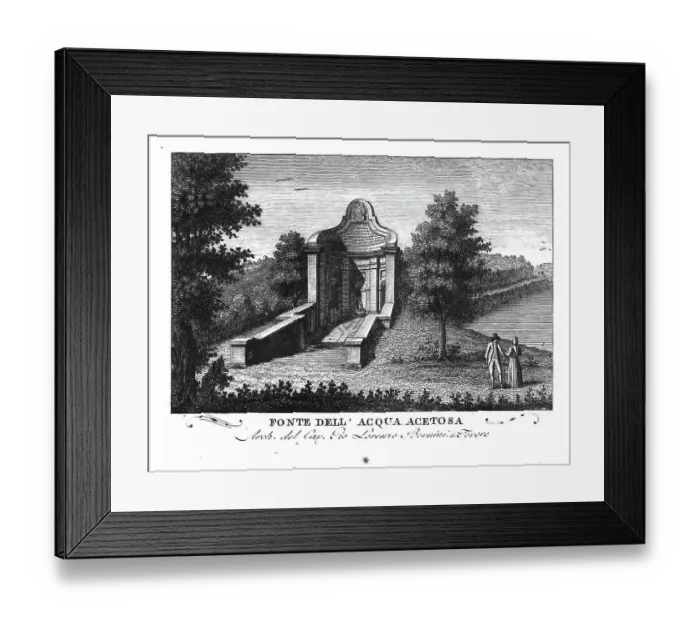 Framed Print : La fontana dell'Acqua Acetosa Framed Print : La fontana dell'Acqua Acetosa