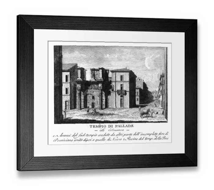 Framed Print : Tempio di pallade, le colonnacce