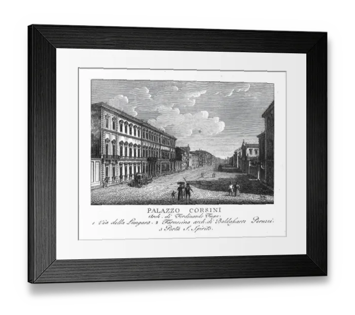 Framed Print : Palazzo Corsini, a baroque palace in Rome Framed Print : Palazzo Corsini, a baroque palace in Rome