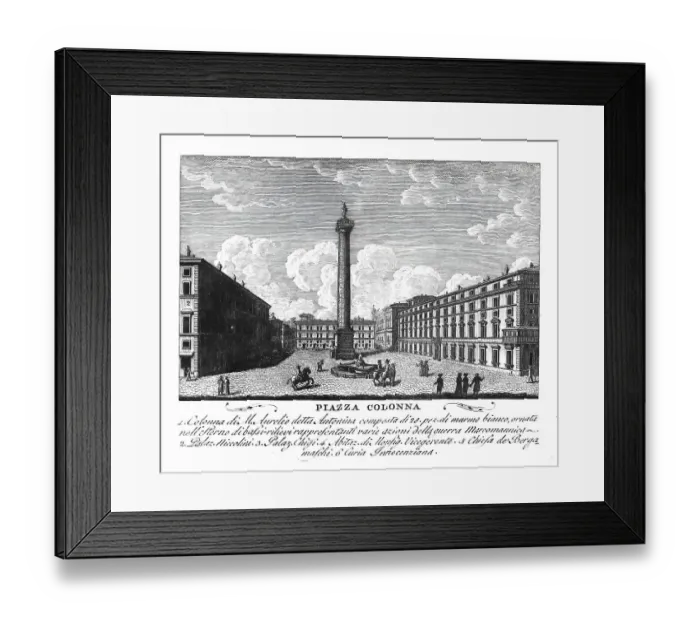 Framed Print : Piazza Colonna is a square in the centre of Rome