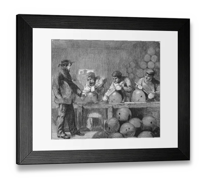 Framed Print : The manufacture of bombs at Woolwich Arsenal