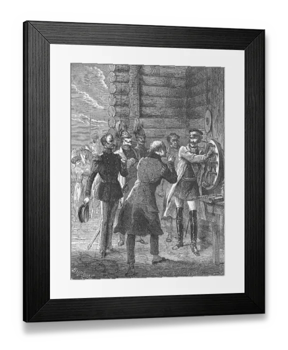 Framed Print : Emperor Nicholas makes the first attempt in Warsaw to carry out telegraphy to St Petersburg Framed Print : Emperor Nicholas makes the first attempt in Warsaw to carry out telegraphy to St Petersburg