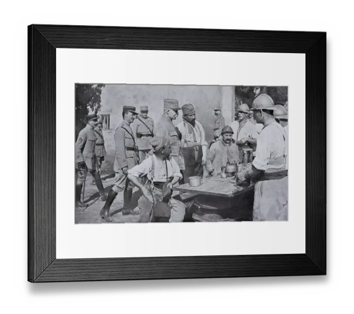 Framed Print : Commander-in-chief visiting cantonments after a mutiny