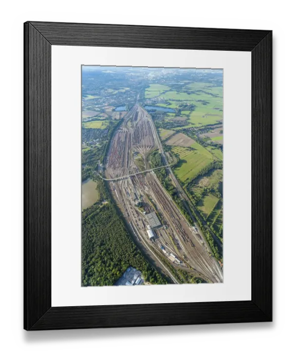 Framed Print : Aerial view of Maschen marshalling yard Framed Print : Aerial view of Maschen marshalling yard