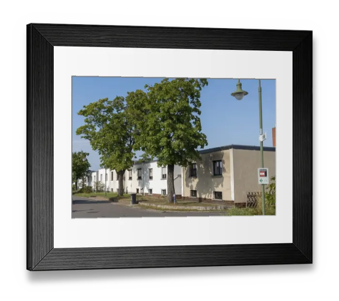 Framed Print : Row house settlement Dessau Toerten Framed Print : Row house settlement Dessau Toerten