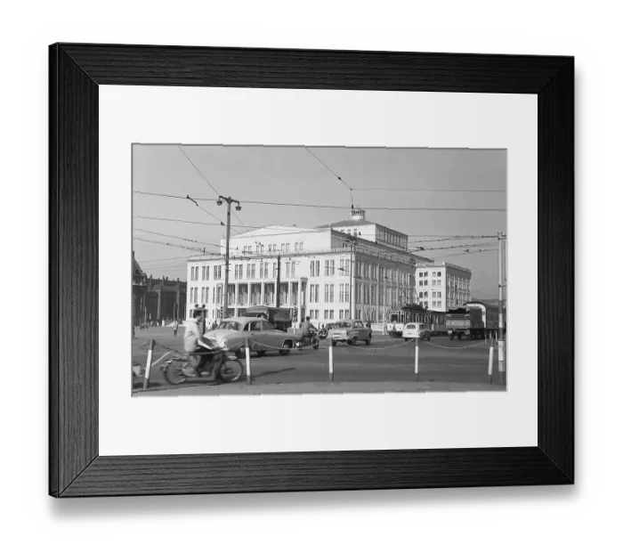 Framed Print : Opera construction site, 1956-1959