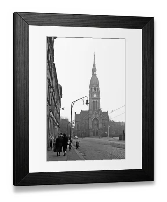 Framed Print : Emmauskirche, 1957, Theodor-Neubauer-Strasse