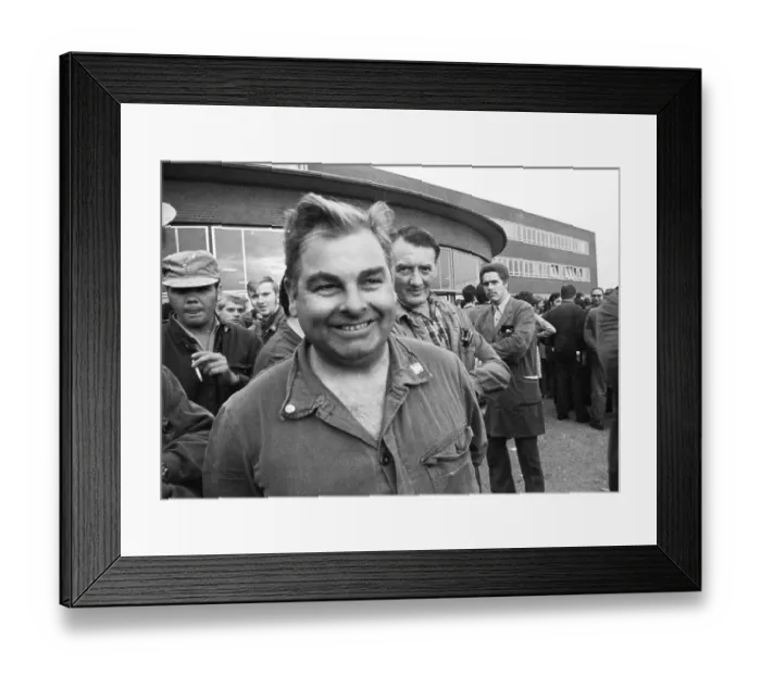 Framed Print : The spontaneous strikes, here at Opel in Bochum on 15