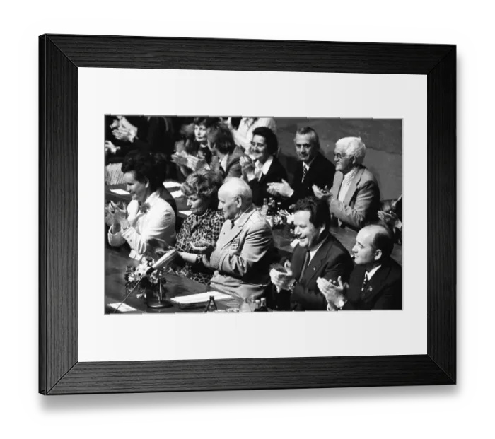 Framed Print : On 7 May 1975, Michael Gorbachev