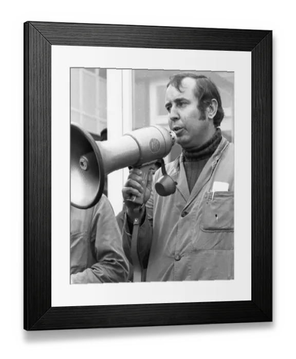 Framed Print : The workers defended themselves against the threat of closure of their Stuebbe-Demag factory by occupying their