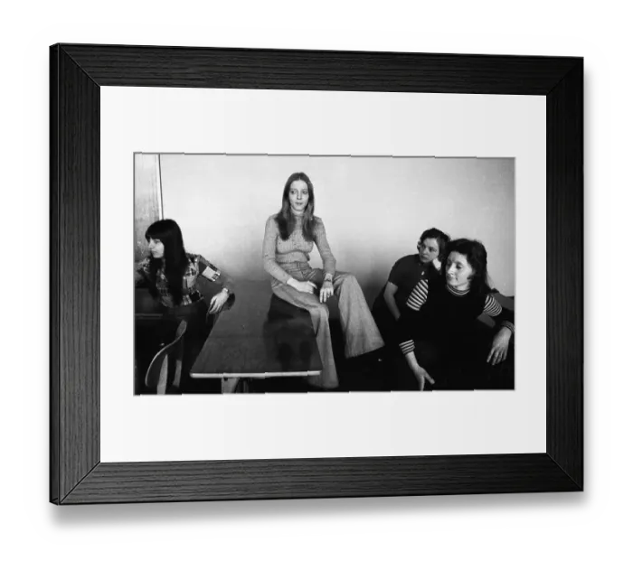 Framed Print : These girls, students of the Women's Vocational School in Gelsenkirchen