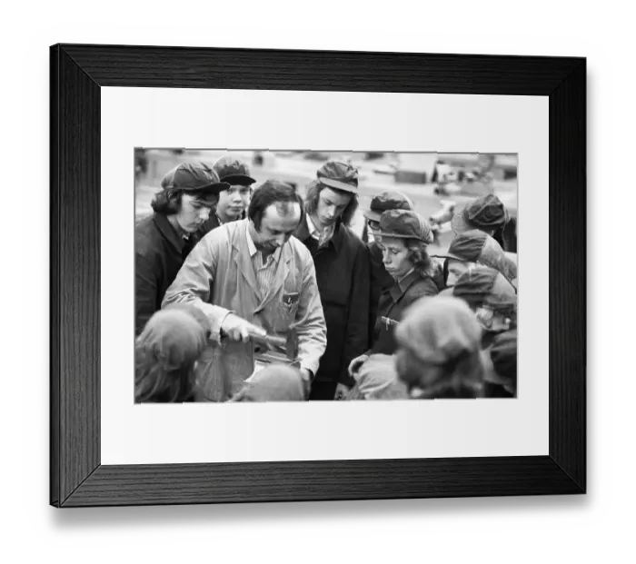 Framed Print : In the training workshop of Hoesch AG in Dortmund