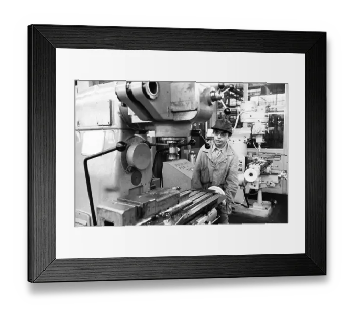 Framed Print : Apprenticeship at Opel in Bochum on 8
