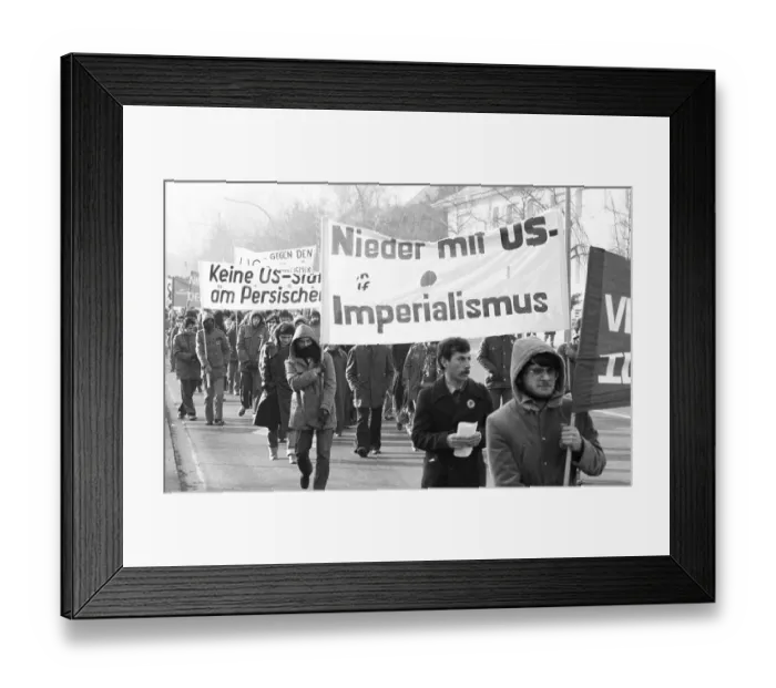 Framed Print : Afghans and some Germans demonstrated against US interference in Afghanistan on 19 Framed Print : Afghans and some Germans demonstrated against US interference in Afghanistan on 19