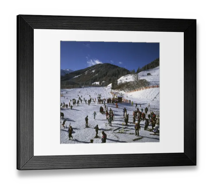 Framed Print : AUT, Austria, Gasteiner Tal: Winter in the Gasteiner Tal
