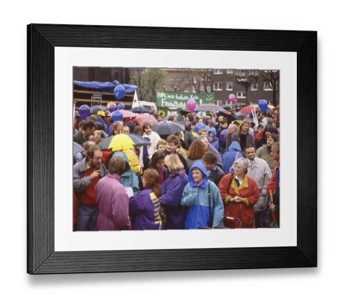 Framed Print : The traditional Easter march, here the OM Ruhr on 14