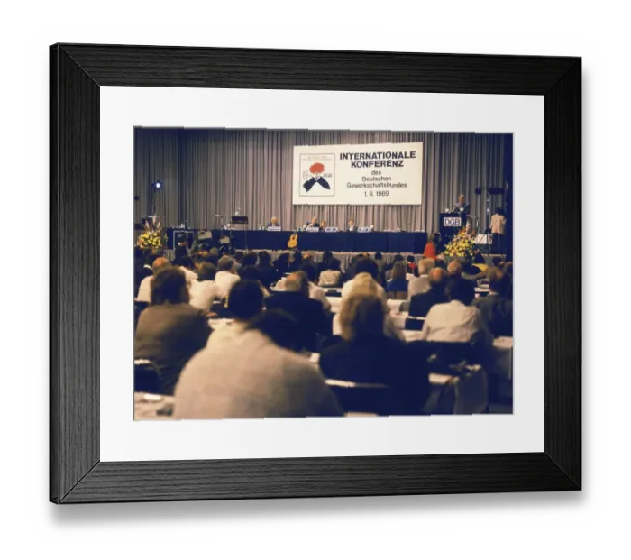 Framed Print : The International Conference of the German Trade Union Confederation (DGB) Framed Print : The International Conference of the German Trade Union Confederation (DGB)