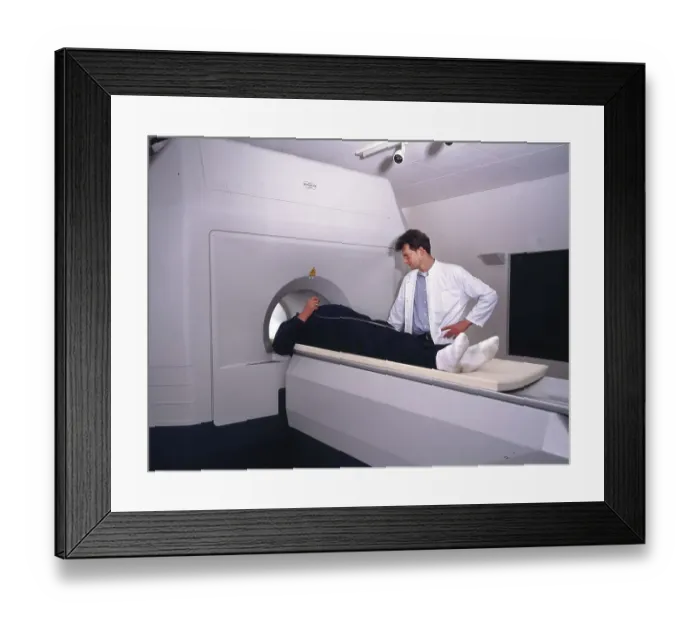 Framed Print : In the University Hospital of the University of Bochum