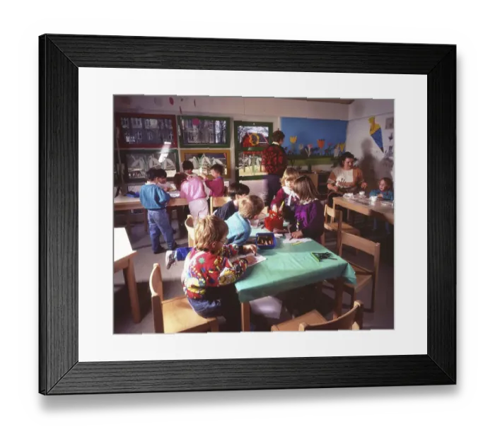 Framed Print : This kindergarten, here on 5.3