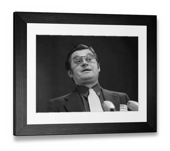 Framed Print : Personalities from politics, business and culture from the years 1965-71