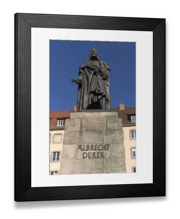 Framed Print : Albrecht Duerer Monument, Nuremberg