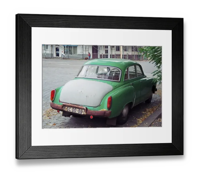 Framed Print : Parked Wartburg car, Leipzig, 17 Framed Print : Parked Wartburg car, Leipzig, 17