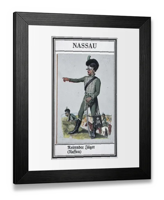 Framed Print : German uniforms of the 19th century Framed Print : German uniforms of the 19th century