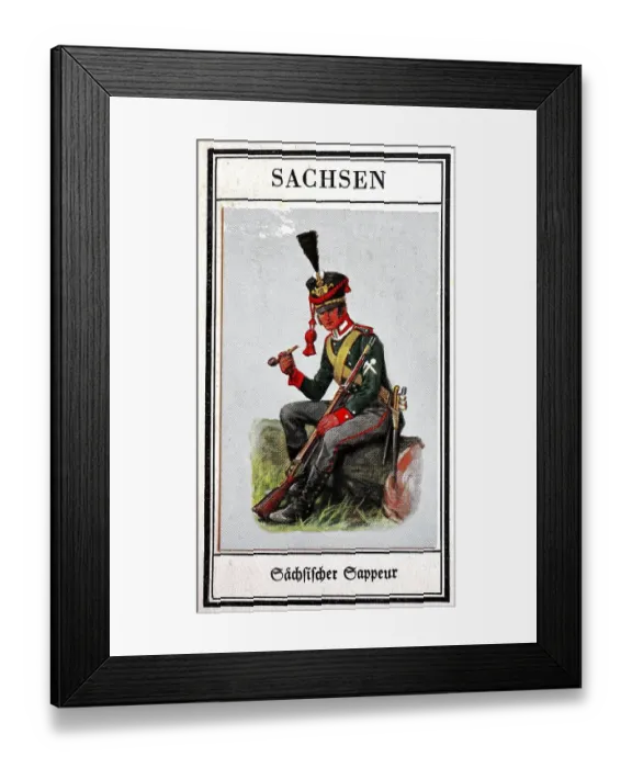 Framed Print : German uniforms of the 19th century Framed Print : German uniforms of the 19th century