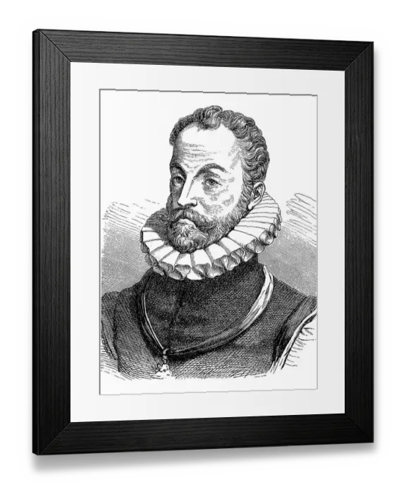 Framed Print : William I. 24 April 1533, 10 July 1584