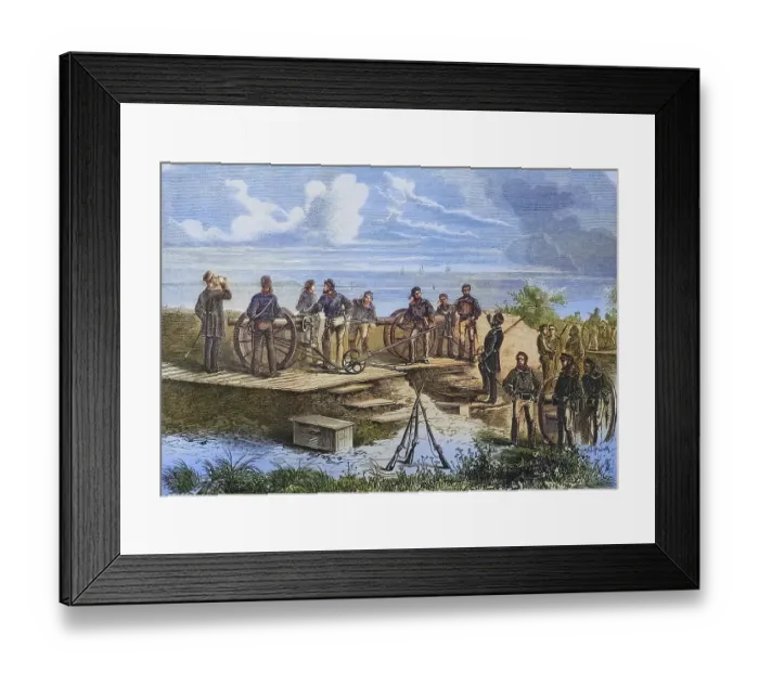 Framed Print : Redoubt at Raboe in the Bay of Kiel