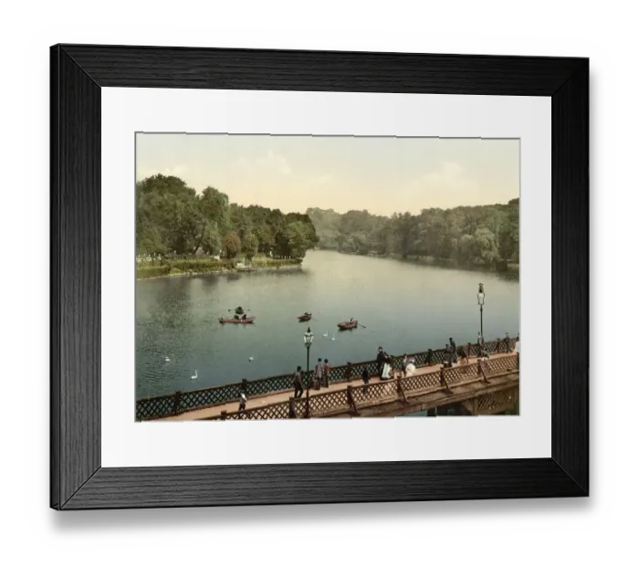 Framed Print : Lake in Koenigsberg, East Prussia