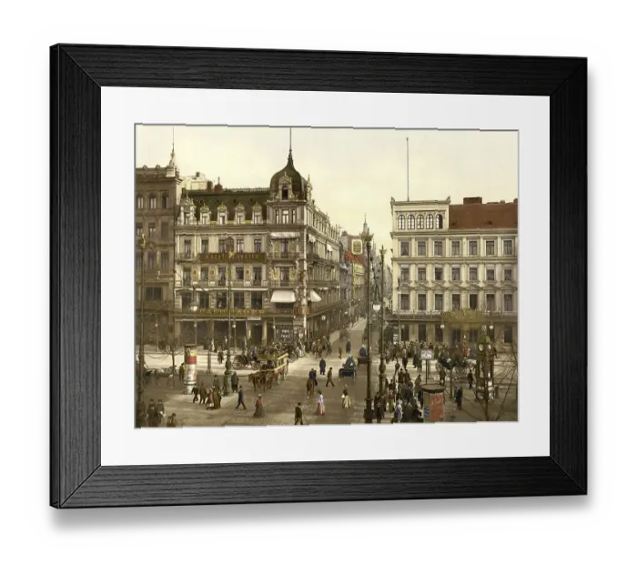 Framed Print : Cafe farmer, Unter den Linden in Berlin