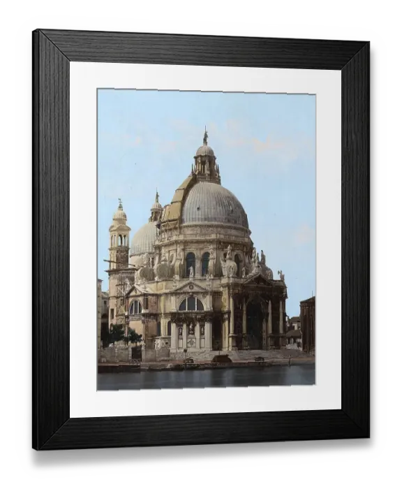 Framed Print : Exterior view of the church of Santa Maria della Salute in Venice