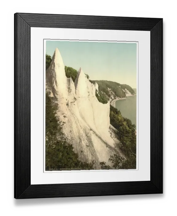 Framed Print : The Wissower Klinken on the island of Ruegen