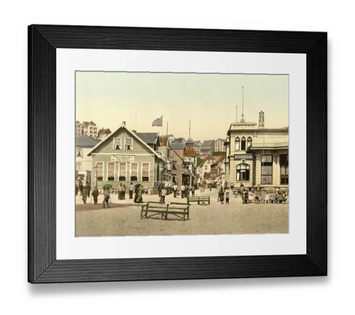 Framed Print : The Kaiserstrasse in Helgoland
