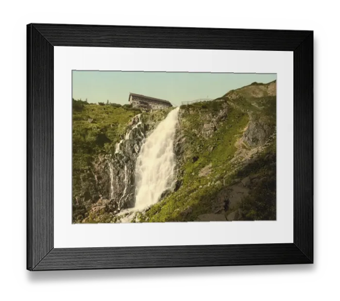 Framed Print : The Elbe Falls in the Giant Mountains Framed Print : The Elbe Falls in the Giant Mountains