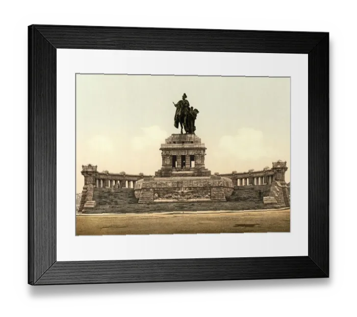 Framed Print : The Kaiser Wilhelm Monument in Koblenz am Rhein