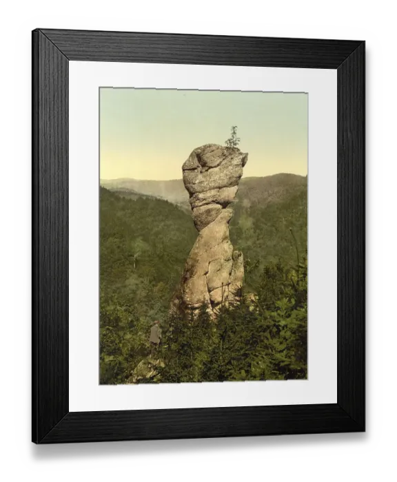 Framed Print : The goose beak near Ilfeld in the Harz Mountains