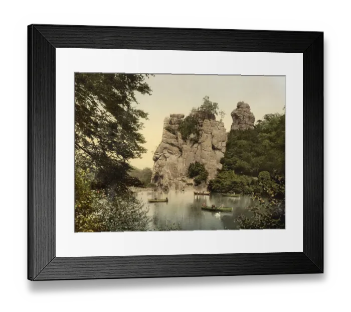 Framed Print : The Externsteine near Detmold, North Rhine-Westphalia Framed Print : The Externsteine near Detmold, North Rhine-Westphalia