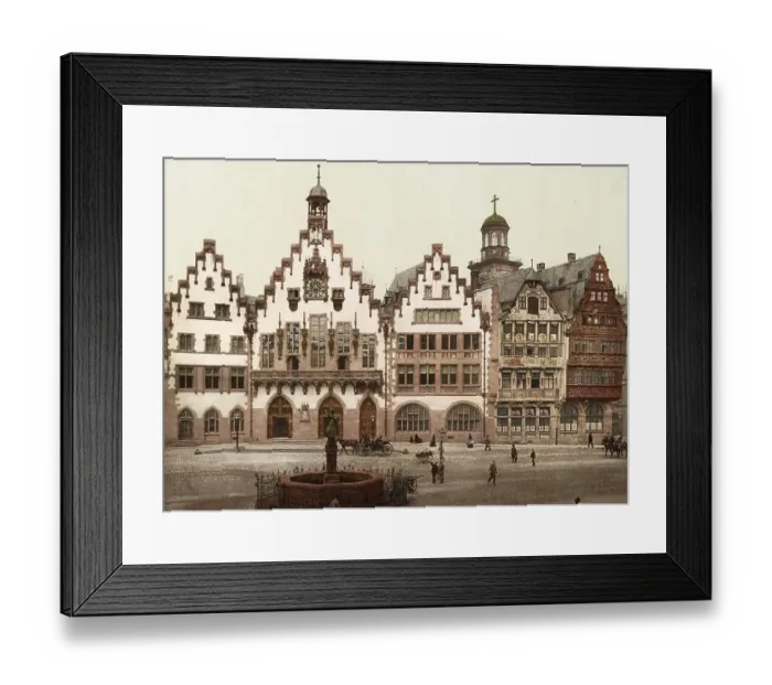 Framed Print : The Roemer, Centre of Frankfurt am Main