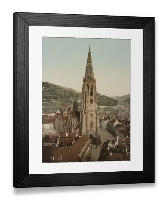 Framed Print : Freiburg im Breisgrau, the cathedral