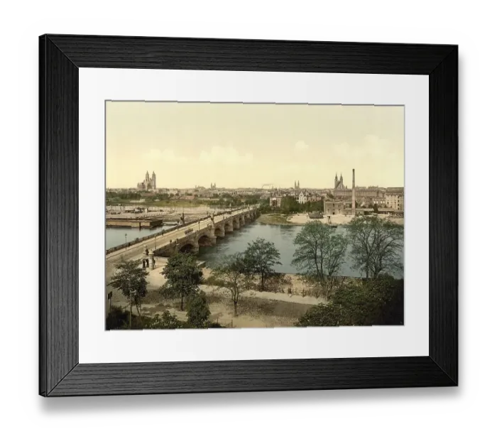Framed Print : The City of Magdeburg in Saxony-Anhalt Framed Print : The City of Magdeburg in Saxony-Anhalt