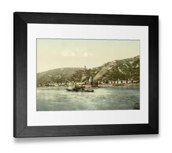 Framed Print : Palatinate Kaub in the Rhine, Rhineland-Palatinate